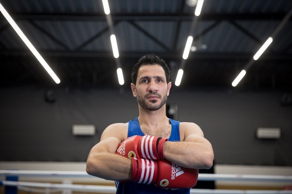 Wessam Salamana boxing